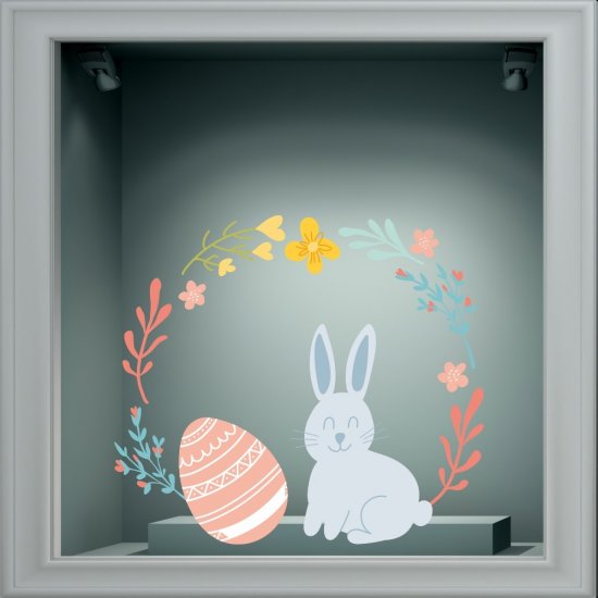 Αυτοκόλλητο Βιτρίνας - Πασχαλινό 58