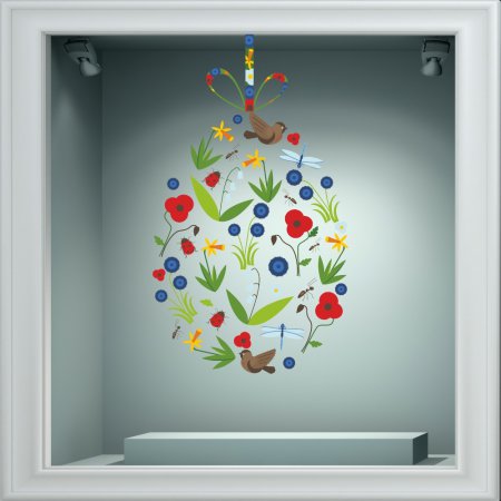 Αυτοκόλλητο Βιτρίνας - Πασχαλινό 54