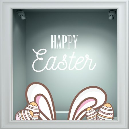 Αυτοκόλλητο Βιτρίνας - Πασχαλινό 55