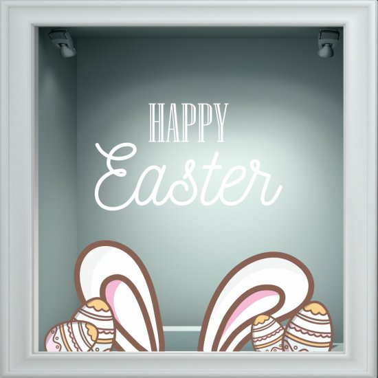 Αυτοκόλλητο Βιτρίνας - Πασχαλινό 55