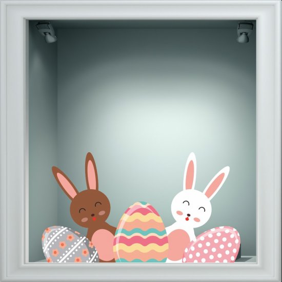 Αυτοκόλλητο Βιτρίνας - Πασχαλινό 55