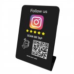 Nfc Tap Or scan QR Code επιτραπέζιo σταντ αξιολογήσεων Instagram