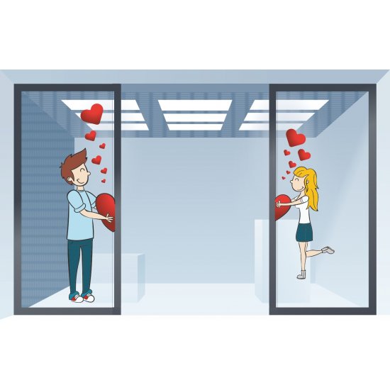 Shop Window Sticker - Saint Valentine 90 Shop Window Sticker - Saint Valentine 90