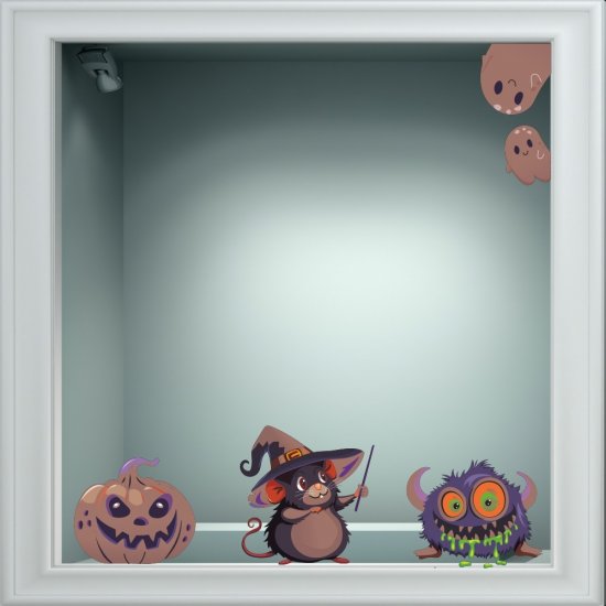 Αυτοκόλλητο βιτρίνας - Halloween 23 (Σετ 5 τεμάχια) Αυτοκόλλητο βιτρίνας - Halloween 23 (Σετ 5 τεμάχια)