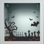 Αυτοκόλλητο βιτρίνας - Halloween 24