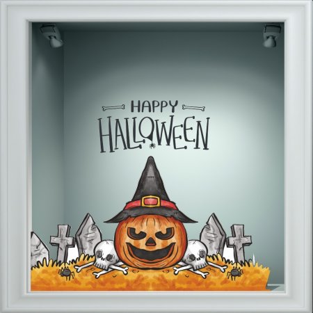 Αυτοκόλλητο βιτρίνας - Halloween 25