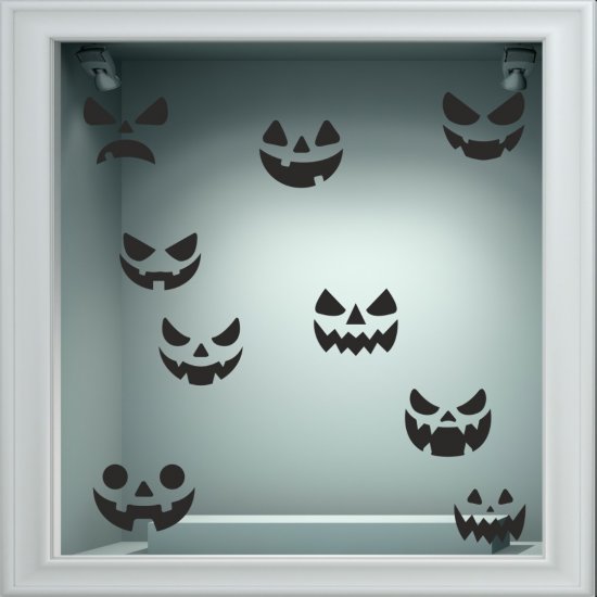 Αυτοκόλλητο βιτρίνας - Halloween 32 (Σετ 9 φατσούλες) Αυτοκόλλητο βιτρίνας - Halloween 32 (Σετ 9 φατσούλες)