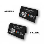 Iris Qr Code επιτραπέζιo σταντ πληρωμών διπλής όψης