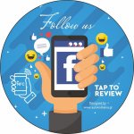 Nfc Tap αυτοκόλλητο αξιολογήσεων Google με NFC Chip