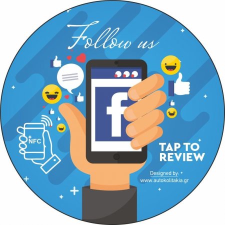 Nfc Tap αυτοκόλλητο αξιολογήσεων Google με NFC Chip