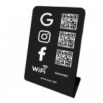 Nfc Tap Or scan QR Code desktop stand Google reviews