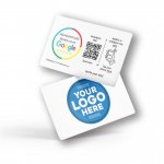 Nfc Tap Or scan QR Code Κάρτα αξιολογήσεων Google με το logo σας