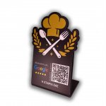 Nfc Tap Or scan QR Code επιτραπέζιo σταντ αξιολογήσεων Google - Εστιατόρια