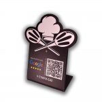 Nfc Tap Or scan QR Code επιτραπέζιo σταντ αξιολογήσεων Google - Κρεοπωλείο