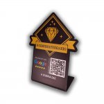 Nfc Tap Or scan QR Code επιτραπέζιo σταντ αξιολογήσεων Google - Κρεοπωλείο