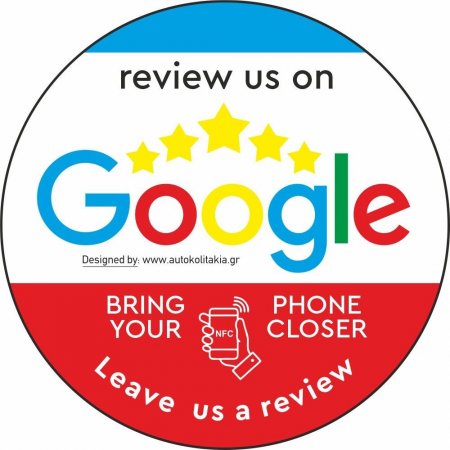Nfc Tap αυτοκόλλητο αξιολογήσεων Google με NFC Chip