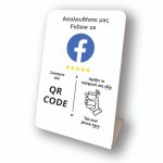 Nfc Tap Or scan QR Code desktop Facebook reviews stand