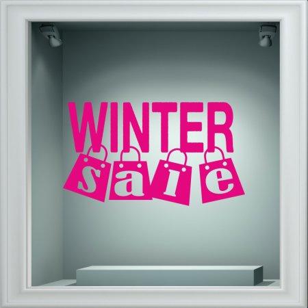 Αυτοκόλλητο χειμερινών εκπτώσεων - Χειμερινές Εκπτώσεις 70