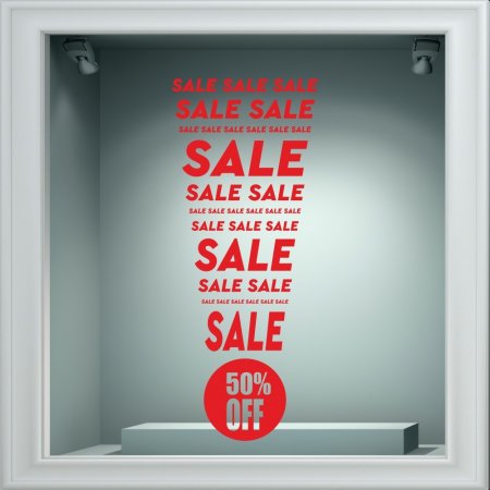 Αυτοκόλλητο Εκπτώσεων - Sales 50