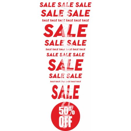 Αυτοκόλλητο Εκπτώσεων - Sales 50
