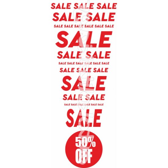 Αυτοκόλλητο Εκπτώσεων - Sales 50