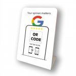Nfc Tap Or scan QR Code desktop stand Google reviews