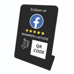 Nfc Tap Or scan QR Code επιτραπέζιo σταντ αξιολογήσεων Facebook