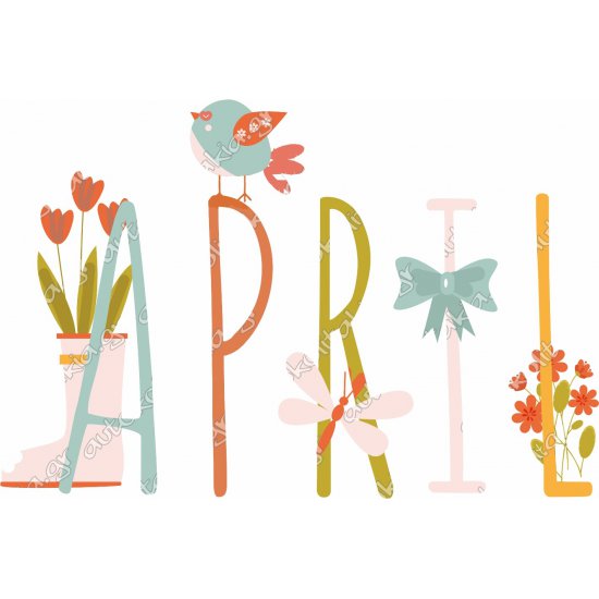 Αυτοκόλλητο βιτρίνας - Άνοιξη - Λουλούδια 28