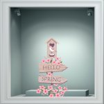 Αυτοκόλλητο βιτρίνας - Ανοιξιάτικο 60