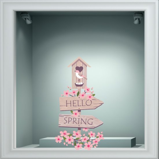 Αυτοκόλλητο βιτρίνας - Ανοιξιάτικο 60 Αυτοκόλλητο βιτρίνας - Ανοιξιάτικο 60