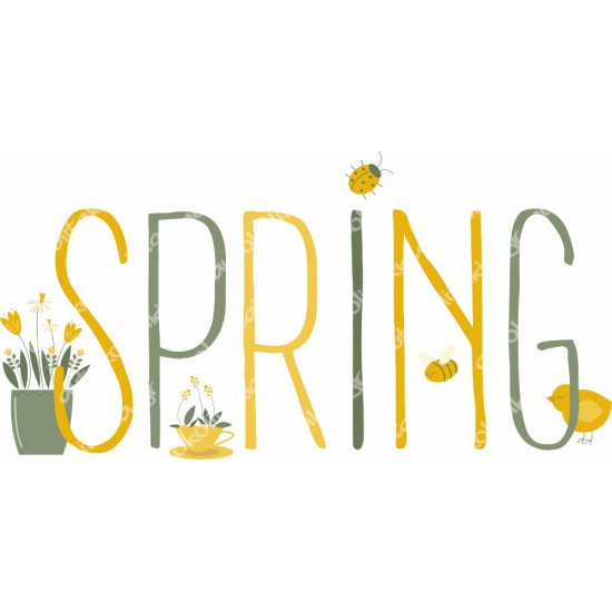 Αυτοκόλλητο βιτρίνας - Ανοιξιάτικο 61