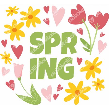 Αυτοκόλλητο βιτρίνας - Ανοιξιάτικο 61