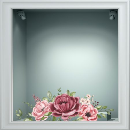 Αυτοκόλλητο βιτρίνας - Άνοιξη - Λουλούδια 64