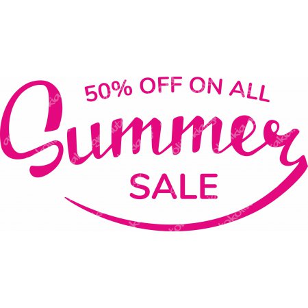 Αυτοκόλλητο εκπτώσεων - Summer Sale 121
