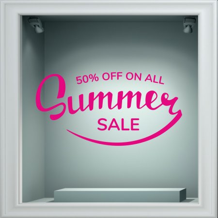 Αυτοκόλλητο εκπτώσεων - Summer Sale 121