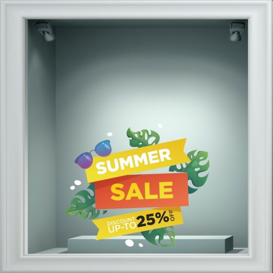 Αυτοκόλλητο εκπτώσεων - Summer sale 92