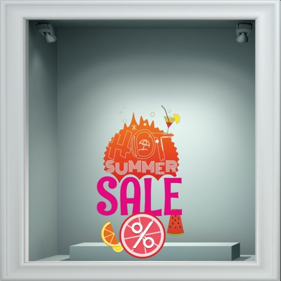 Αυτοκόλλητο εκπτώσεων - Summer sale 93