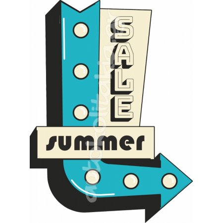 Αυτοκόλλητο εκπτώσεων - Summer sale 95