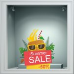 Αυτοκόλλητο εκπτώσεων - Summer sale 96
