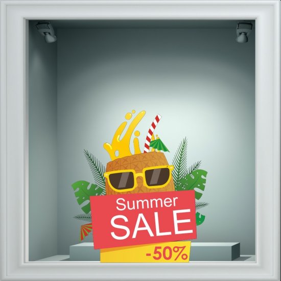 Αυτοκόλλητο εκπτώσεων - Summer sale 96