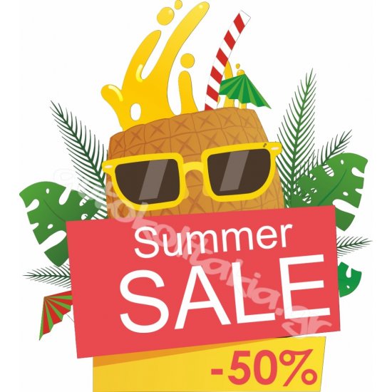 Αυτοκόλλητο εκπτώσεων - Summer sale 96