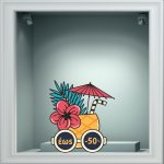 Αυτοκόλλητο εκπτώσεων - Summer sale 93