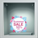 Αυτοκόλλητο εκπτώσεων - Summer sale 93