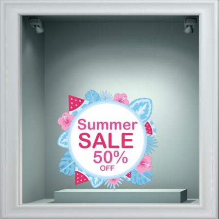 Αυτοκόλλητο εκπτώσεων - Summer sale 93