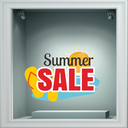 Αυτοκόλλητο εκπτώσεων - Summer sale 122