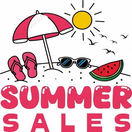 Αυτοκόλλητο εκπτώσεων - Summer sale 130 Αυτοκόλλητο εκπτώσεων - Summer sale 130