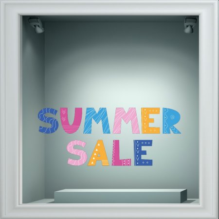 Αυτοκόλλητο εκπτώσεων - Summer sale 133
