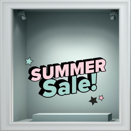 Αυτοκόλλητο εκπτώσεων - Summer sale 133