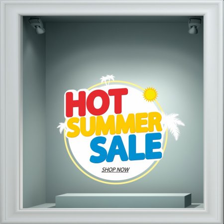 Αυτοκόλλητο εκπτώσεων - Summer sale 134