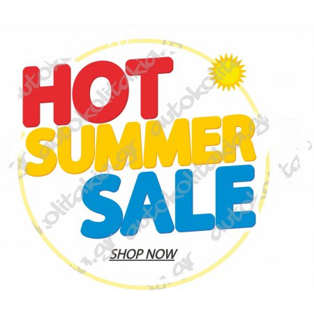 Αυτοκόλλητο εκπτώσεων - Summer sale 134 Αυτοκόλλητο εκπτώσεων - Summer sale 134